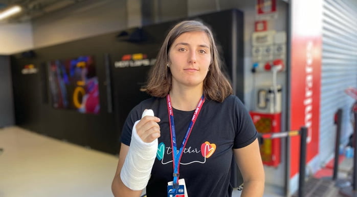 tata calderón accidente mano