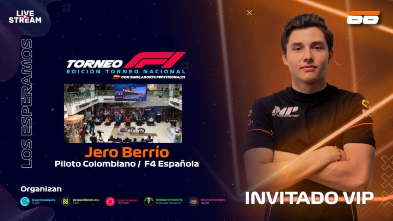 Lee más sobre el artículo Jerónimo Berrío invitado especial al Torneo Nacional de F1 con Simuladores Profesionales