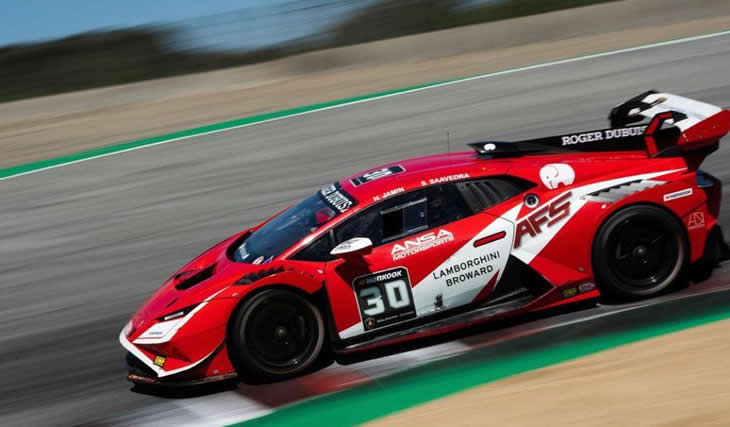 Lee más sobre el artículo Sebastián Saavedra debutó con podio en el Campeonato Super Trofeo Lamborghini NA