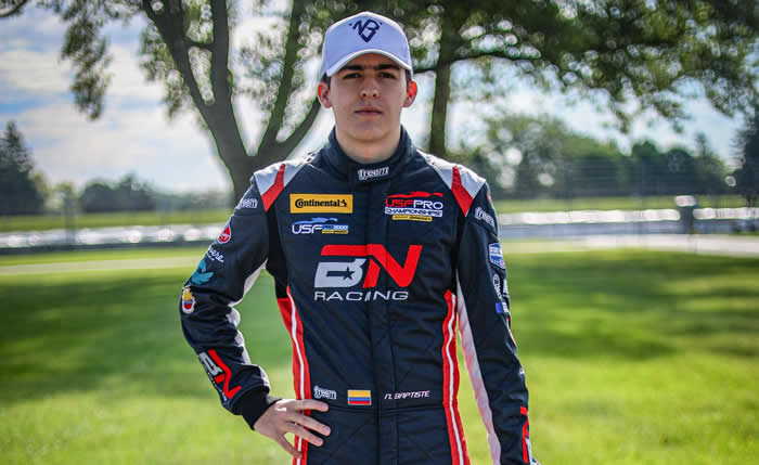 Lee más sobre el artículo Nico Baptiste en el top ten del USF Pro 2000tras un positivo fin de semana en Indianápolis