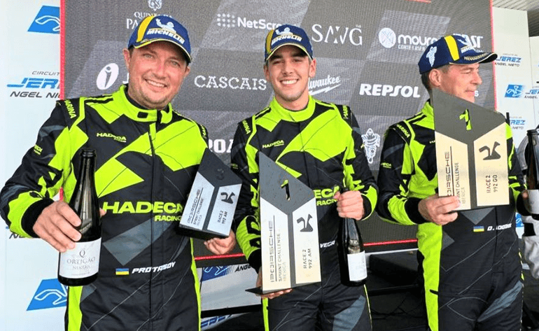 Lee más sobre el artículo Pole, triunfo y P.4 para Juan Pablo Vega en la Porsche Sprint Ibérica, en Jerez