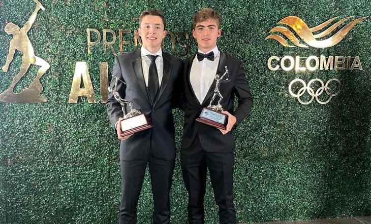 Jerónimo Berrío y Pedro Juan Moreno Altius de Plata a Promesa Deportiva del Año en Deportes No Olímpicos