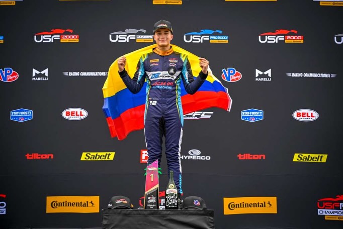 Predominio Colombiano en Florida: Sebastián ‘Tatán’ Garzón y el Doblete Histórico en la Apertura de la USF2000 en St. Petersburg