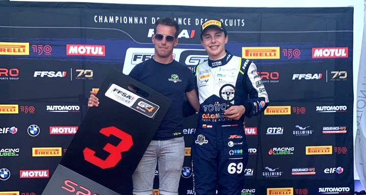 Jerónimo Berrío consigue su primer podio en el automovilismo internacional en válida del F4 Francés en Magny -Cours