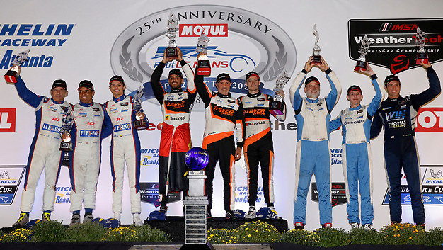 Juan Pablo Montoya y Sebastián Montoya conquistaron el podio en el Petit Le Mans de IMSA